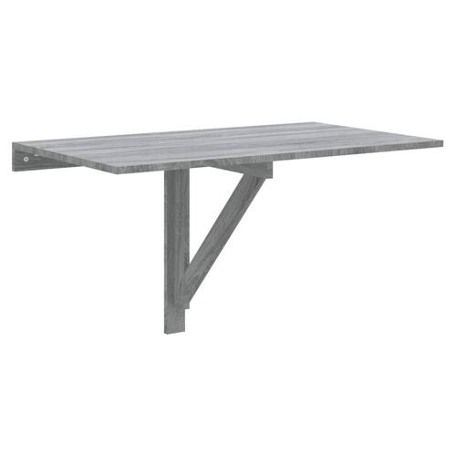 Væghængt klapbord 100x60x56 cm konstrueret træ grå sonoma-eg
