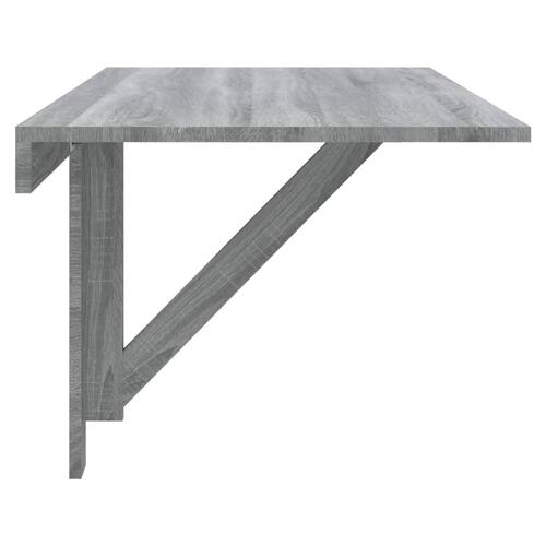 Væghængt klapbord 100x60x56 cm konstrueret træ grå sonoma-eg