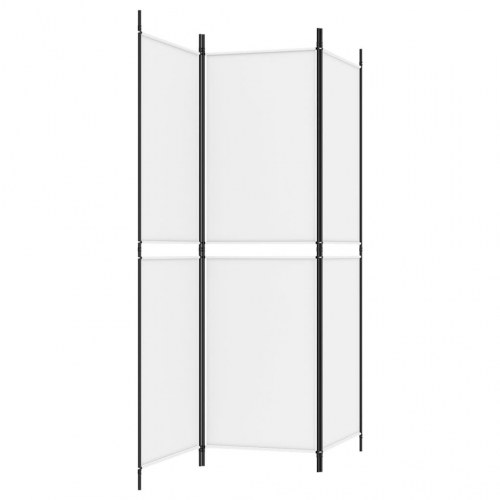 3-panels rumdeler i stof - 150 × 180 cm, hvid