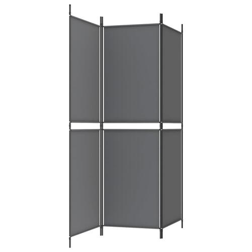 3-panels rumdeler 150x180 cm stof antracitgrå
