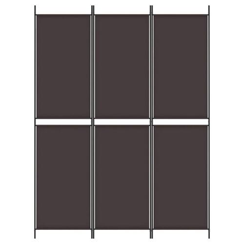 3-panels rumdeler 150x200 cm stof brun