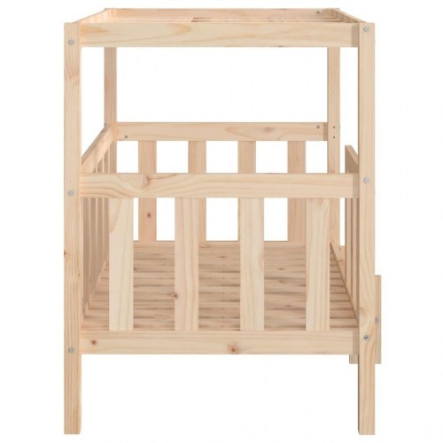 Hundeseng 105,5x83,5x100 cm massivt fyrretræ