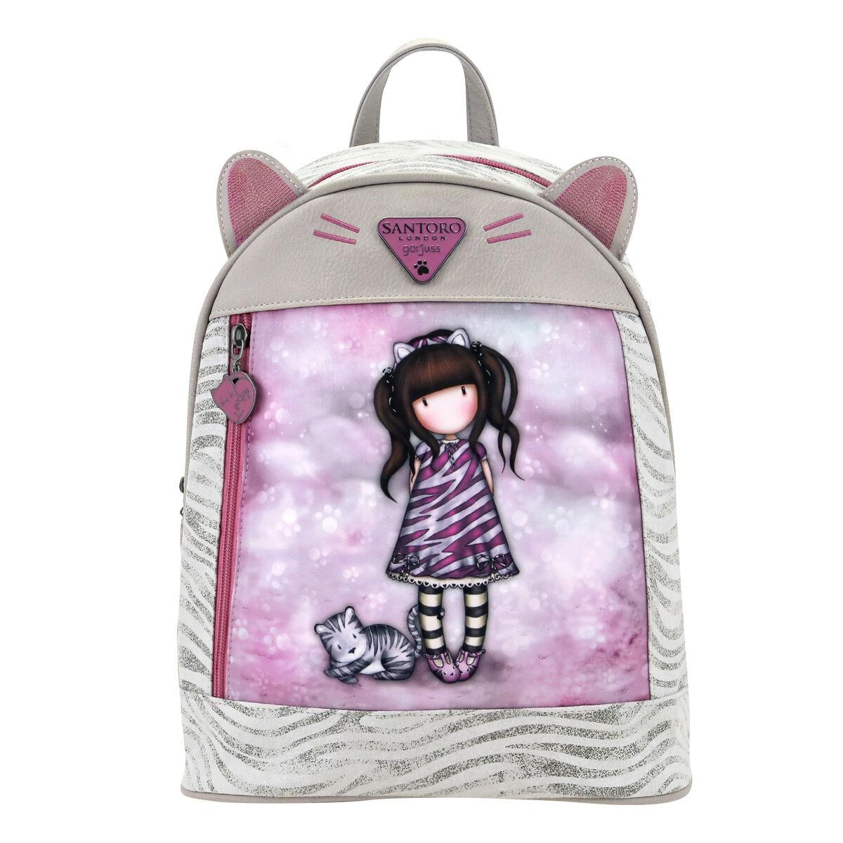 Casual Rygsæk Gorjuss Ruby Wild Grå 25 5 X 31 X 10 Cm