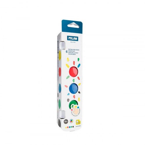 Milan fingermaling - blå, hvid og multifarver, 150 ml