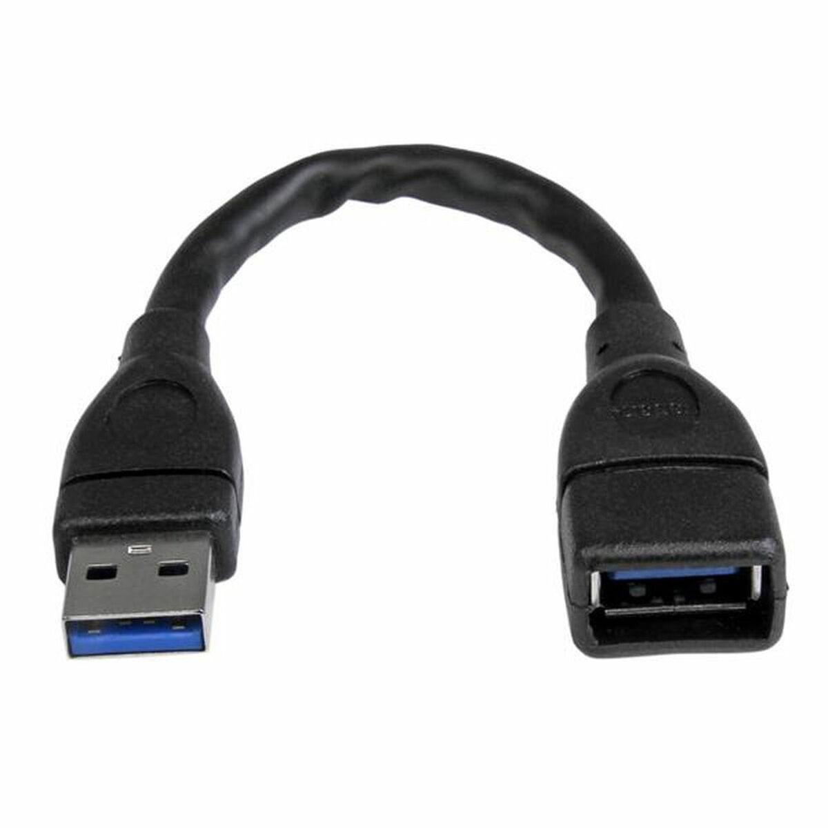USB-kabel Startech USB 3.2 forlænger 15 cm - Sort billede