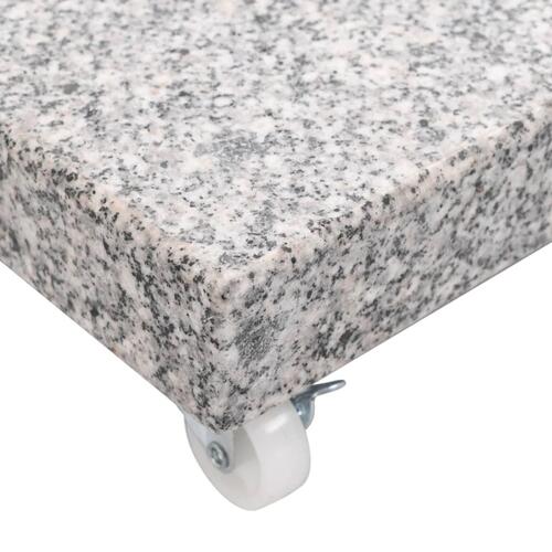 Parasolfod 30 kg granit firkantet grå