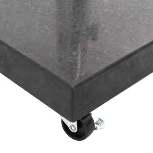 Parasolfod granit 30 kg firkantet sort