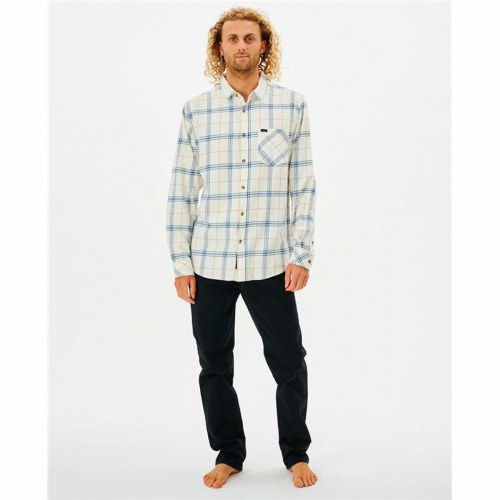 Rip Curl Checked In Flannel - herreskjorte, hvid, S