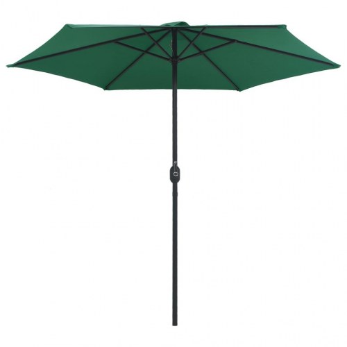 Haveparasol med aluminiumstang 270x246 cm grøn