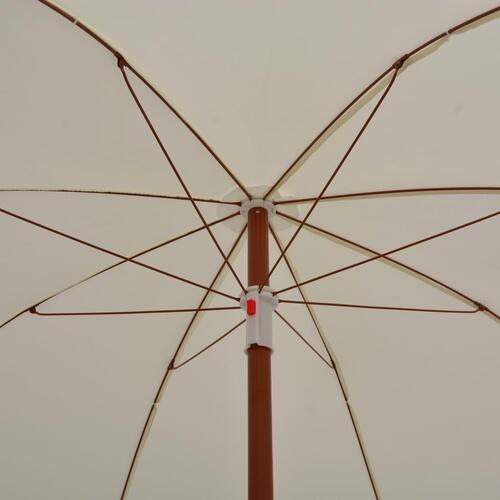 Parasol med stålstang 240 cm sandfarvet
