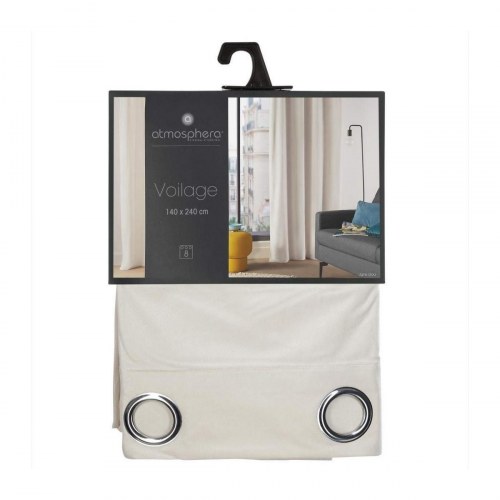 Atmosphera Lilou gardin - polyester, elfenben 140 x 260 cm