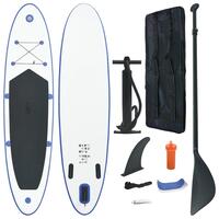 Paddleboardsæt SUP oppusteligt blå og hvid