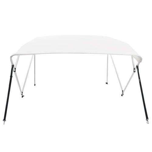 Biminitop med 4 buer 243x180x137 cm hvid