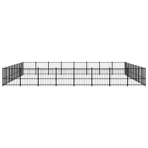 Udendørs hundegård 60,22 m² stål