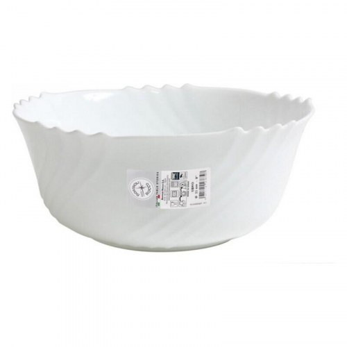 Bormioli Rocco Ebro salatskål - hvid glas, 23 cm