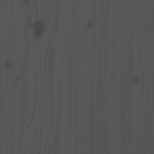 Bogreol 50x35x68 cm massivt fyrretræ grå