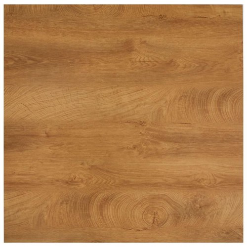 Spisebord 80,5 x 80,5 x 73 cm MDF egetræsfarve og sort