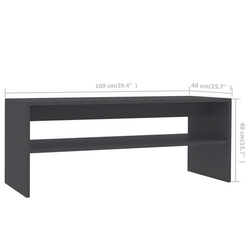 Sofabord 100 x 40 x 40 cm spånplade grå