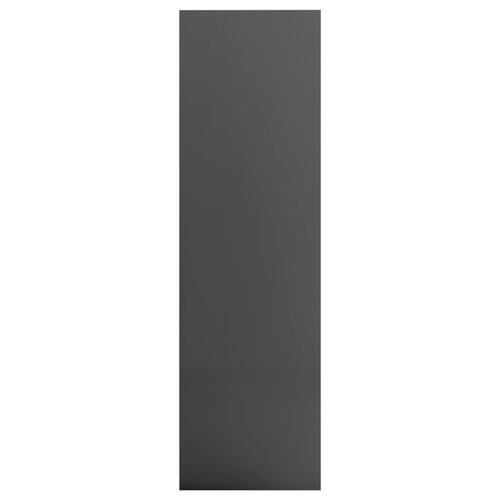 Bogskab 97,5 x 29,5 x 100 cm spånplade grå højglans