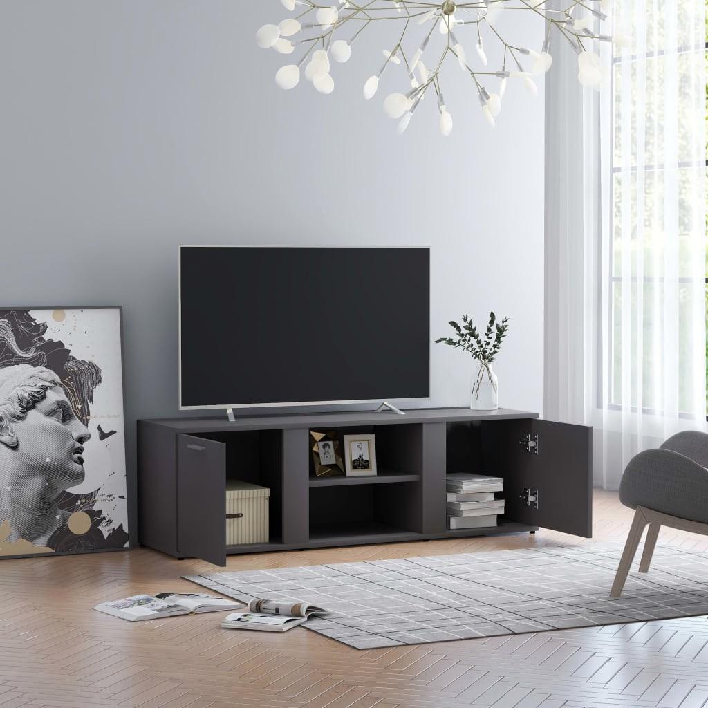 Tv-bord 120x34x37 cm konstrueret træ grå