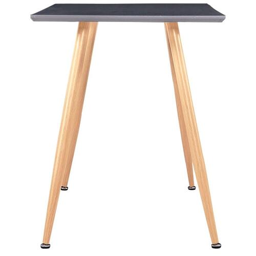 Spisebord 120 x 60 x 74 cm MDF grå og egetræsfarve