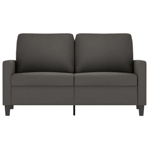 2-personers sofa 120 cm velour mørkegrå