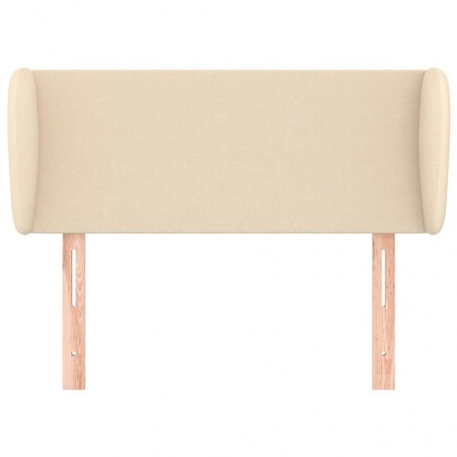 Sengegavl med kanter 83 x 23 x 78/88 cm - cremefarvet