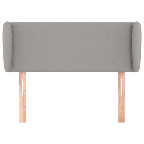 Sengegavl med kanter 83 x 23 x 78/88 cm - lysegrå