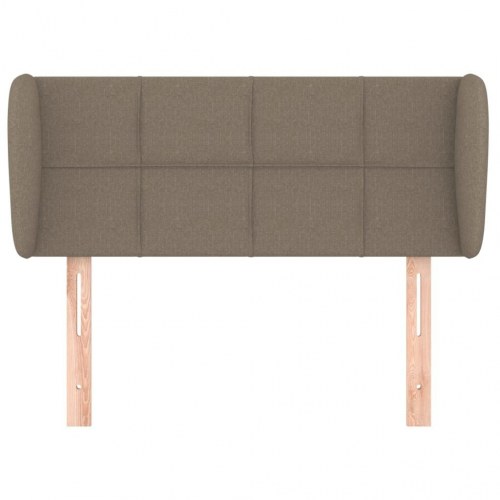 Sengegavl med kanter 83 x 23 x 78/88 cm - gråbrun