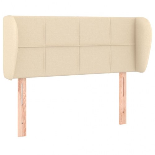 Sengegavl med kanter 93 x 23 x 78/88 cm - cremefarvet