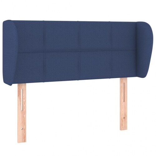 Sengegavl med kanter 103 x 23 x 78/88 cm - blå