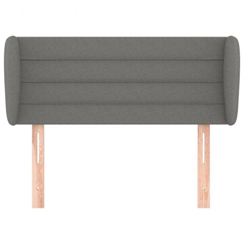 Sengegavl med kanter 83 x 23 x 78/88 cm - mørkegrå