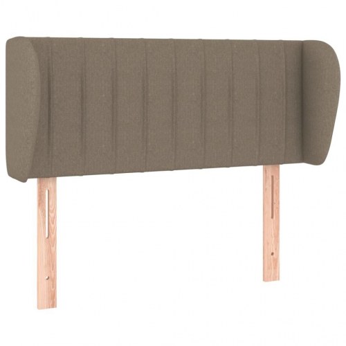 Sengegavl med kanter 83 x 23 x 78/88 cm - gråbrun