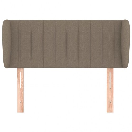 Sengegavl med kanter 83 x 23 x 78/88 cm - gråbrun