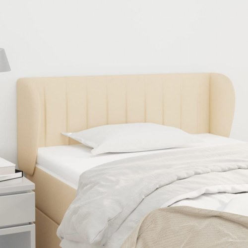 Sengegavl med kanter 83 x 23 x 78/88 cm - cremefarvet