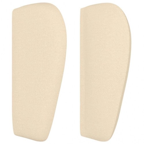 Sengegavl med kanter 183 x 23 x 78/88 cm - cremefarvet