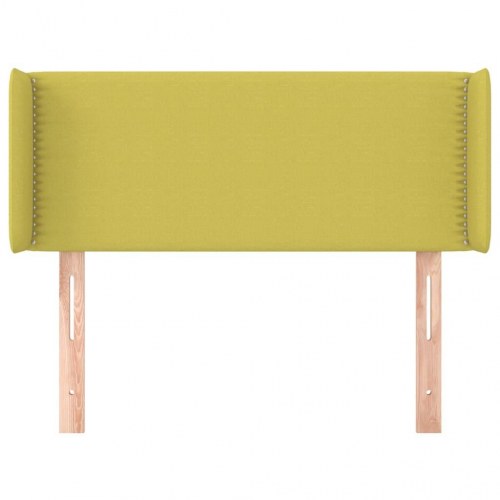 Sengegavl med kanter 83x16x78/128 cm stof grøn