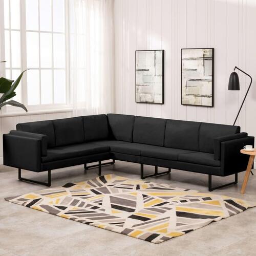 Hjørnesofa stof sort