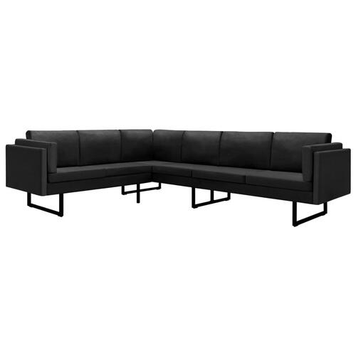Hjørnesofa stof sort