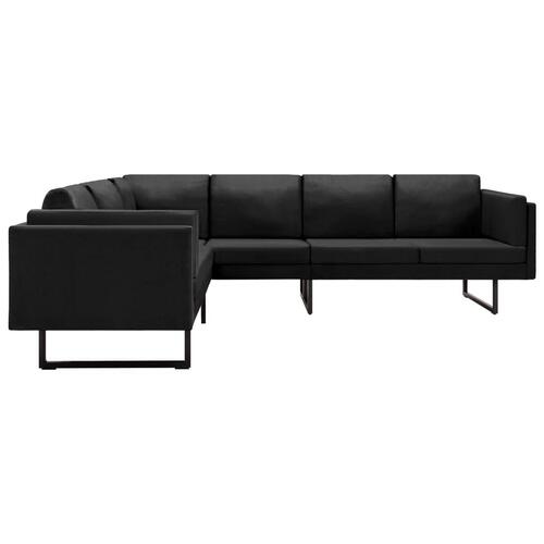 Hjørnesofa stof sort