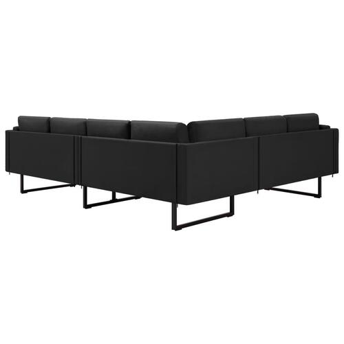 Hjørnesofa stof sort