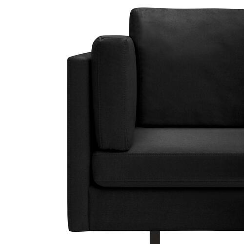 Hjørnesofa stof sort