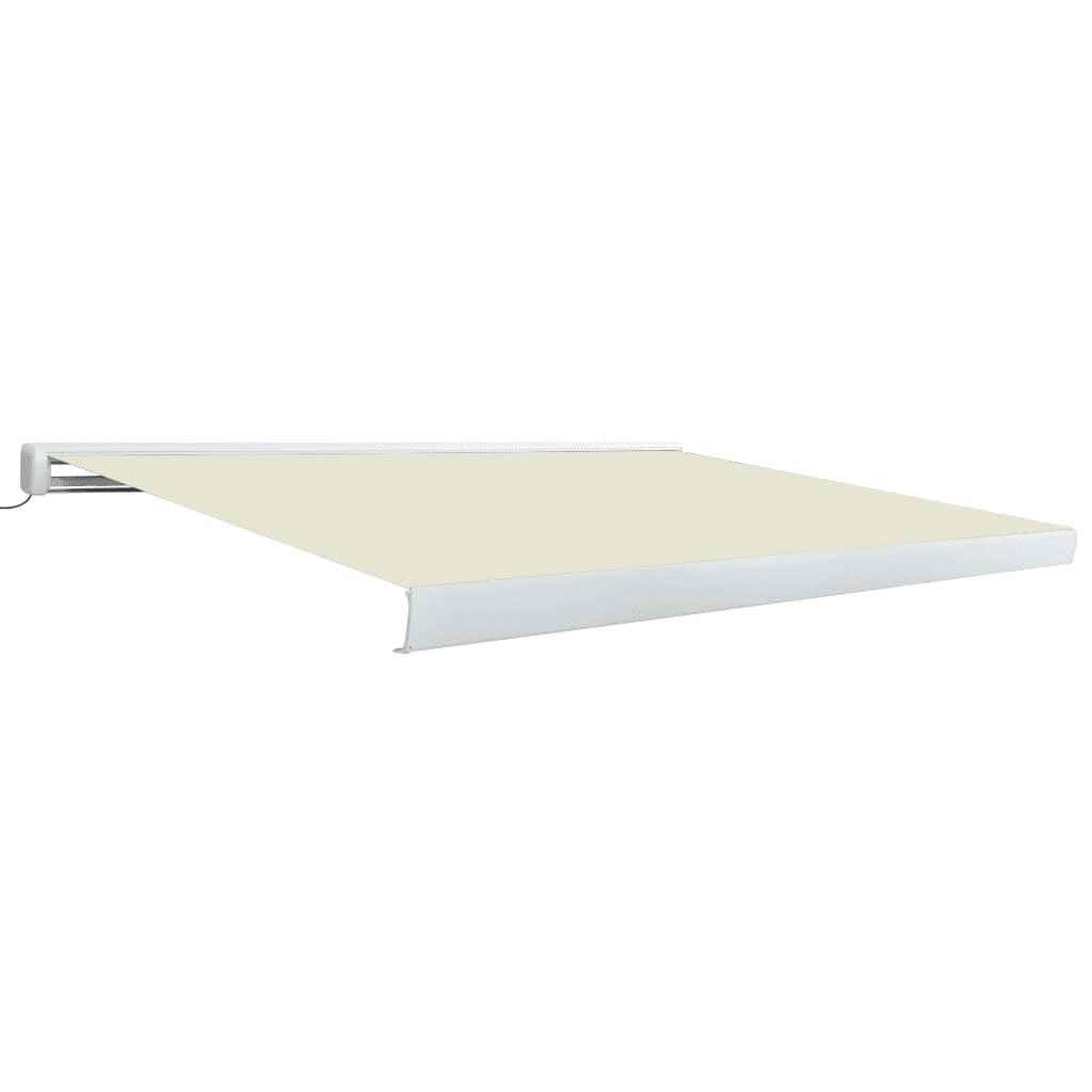 Kassettemarkise m. motor 450x300 cm cremefarvet