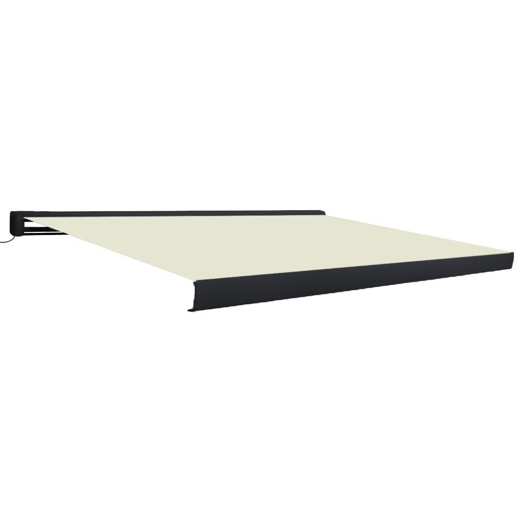 Kassettemarkise m. motor 400x300 cm cremefarvet