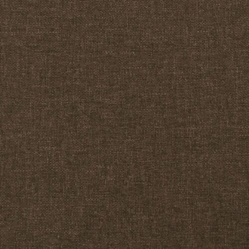 Sengegavl med kanter 93x16x78/88 cm stof mørkebrun