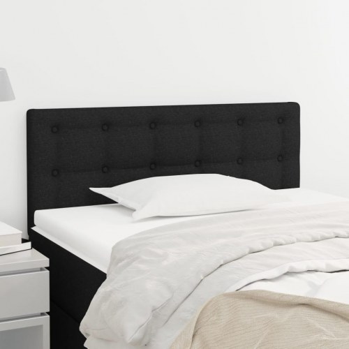 Sengegavl i stof - 80 x 5 x 78/88 cm, sort