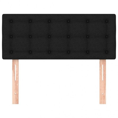 Sengegavl i stof - 80 x 5 x 78/88 cm, sort
