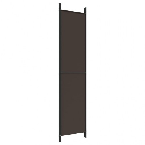 5-panels rumdeler 250x220 cm stof brun