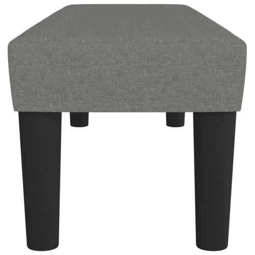 Bænk 100x30x30 cm stof mørkegrå