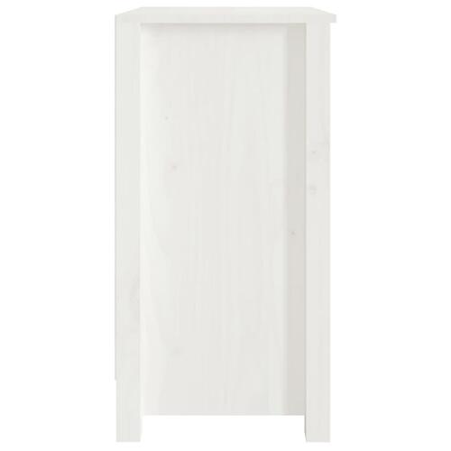 Bogreol 50x35x68 cm massivt fyrretræ hvid